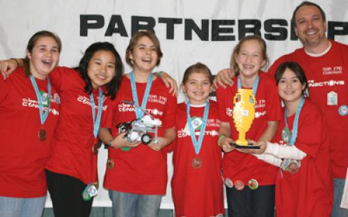 Pictured is Team 3790 - The Icebreakers of Merrick, NY. They stand victorious as the champions of the 2009 SBPLI-LI FIRST LEGO League Tournament.